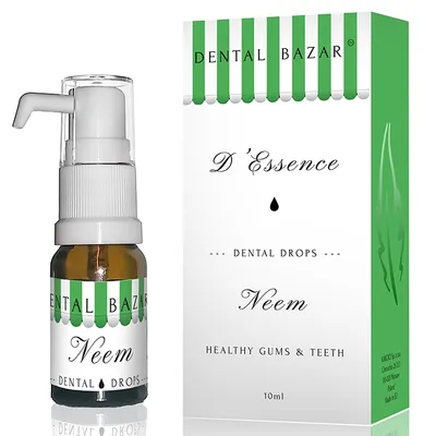 Dental Bazar D'Essence Dental Drops Neem Healthy Gums & Teeth (Kropelki stomatologiczne do mycia zębów `Zdrowe zęby i dziąsła`)