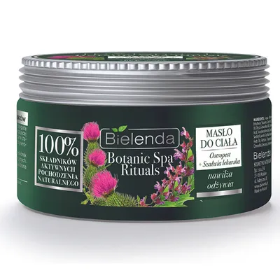 Bielenda Botanic Spa Rituals, Masło do ciała `Ostropest + szałwia lekarska`