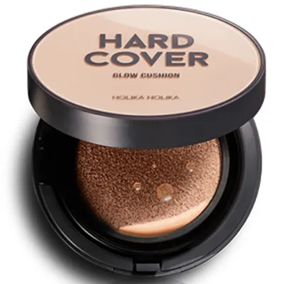 Holika Holika Hard Cover, Glow Cushion SPF 50 PA +++ (Krem BB kryjąco -rozświetlający w poduszeczce)