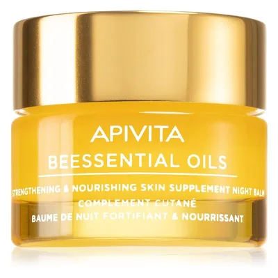 Apivita Beessential Oils  Strengthening & Nourishing Skin Supplement Night Balm (Nawilżająco- odżywiający balsam do twarzy na noc)