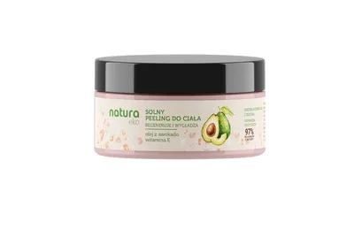 Natura Eko Peeling solny do ciała gruboziarnisty `Olej z awokado i witamina E`