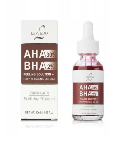 Lewedo AHA 30% BHA 2% Peeling Solution (Serum złuszczające, regenerujące, przeciwzmarszczkowe)