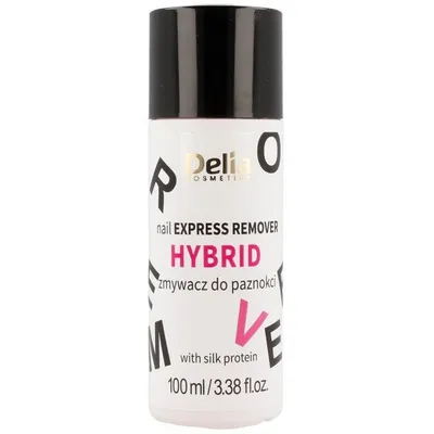 Delia Nail Express Remover Hybrid with Silk Proteins (Zmywacz do hybrydy z proteinami jedwabiu)