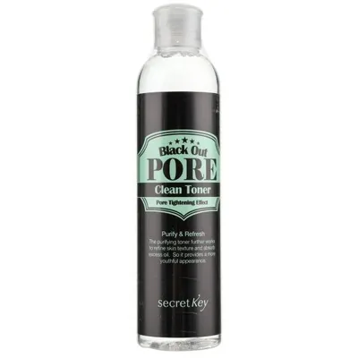Secret Key Black out Pore Clean Toner (Toner do twarzy z węglem drzewnym)