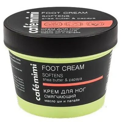 Cafe Mimi Foot Cream Softens (Krem do stóp zmiękczający `Masło shea i papaja`)