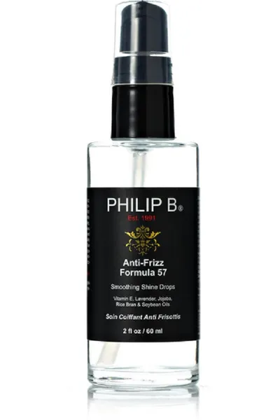Philip B Anti-Frizz Formula 57, Smoothing Shine Drops (Wygładzająco-nabłyszczające serum do włosów)