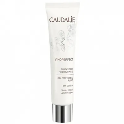 Caudalie Vinoperfect, Fluide Perfection Eclat SPF15 (Krem na dzień rozjaśniający przebarwienia)