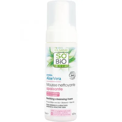 SO'BiO Etic Hydra Aloe Vera Mousse Nettoyante Apaisante (Oczyszczająca pianka do twarzy)