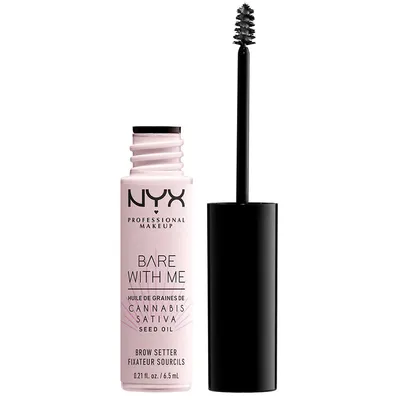 NYX Professional Makeup Bare with Me, Cannabis Sativa Seed Oil Brow Setter (Żel do brwi)