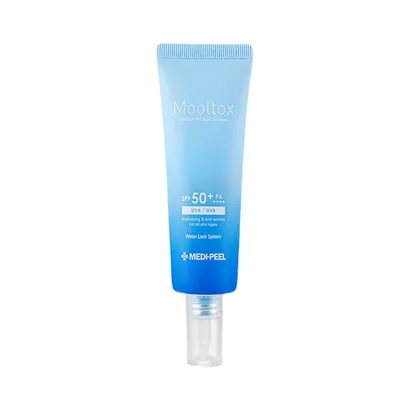 Medi Peel Aqua Mooltox, Water-Fit Sun Serum SPF50+ PA++++ (Przeciwsłoneczne serum do twarzy z filtrem UV)