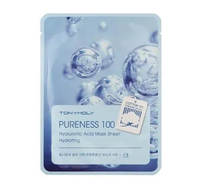 Tony Moly Pureness 100, Hyaluronic Acid Sheet Mask Hydrating (Maska w płachcie)