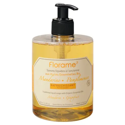 Florame Savon Liquide Mandarine-Pamplemousse (Mydło w płynie `Mandarynka i grapefruit`)