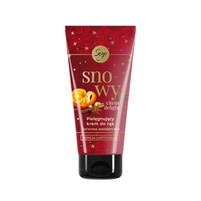 Seyo Snowy Citrus Delight, Pielęgnujący krem do rąk  `Korzenna mandarynka`