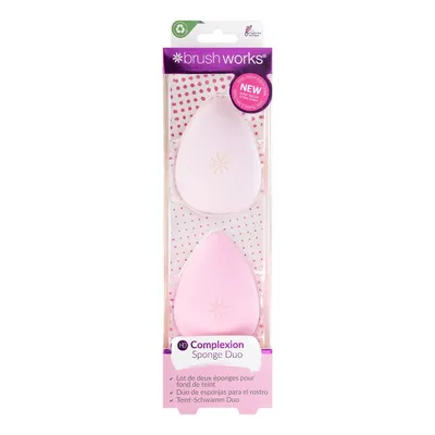 Brushworks HD Complexion Sponge Duo (Zestaw gąbeczek do makijażu)