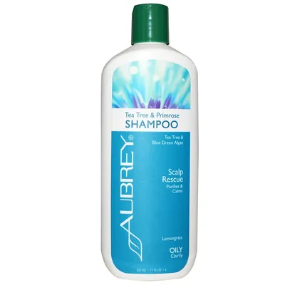 Aubrey Organics Tea Tree & Primrose, Scalp Rescue Shampoo (Szampon oczyszczający z drzewkiem herbacianym i pierwiosnkiem)