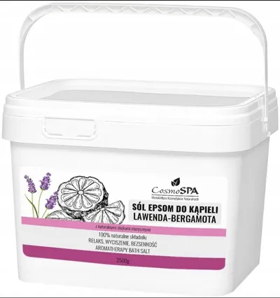 CosmoSPA Sól Epsom do kąpieli `Lawenda - bergamotka`
