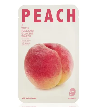 CNF Cosmetics Peach Iceland Glacial Water Sheet Mask (Nawilżająca maseczka `Woda lodowcowa z brzoskwiną`)