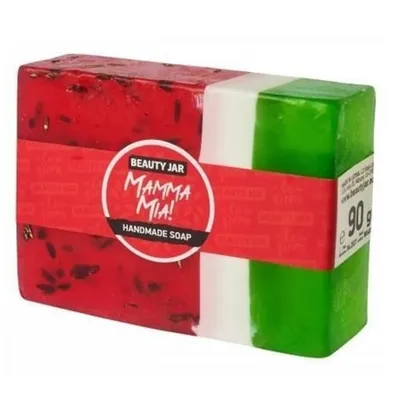 Beauty Jar Mamma Mia! Handmade Soap (Glicerynowe ręcznie robione mydło w kostce `Arbuz`)