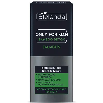 Bielenda Only For Man, Bamboo Detox, Detoksykujący krem do twarzy