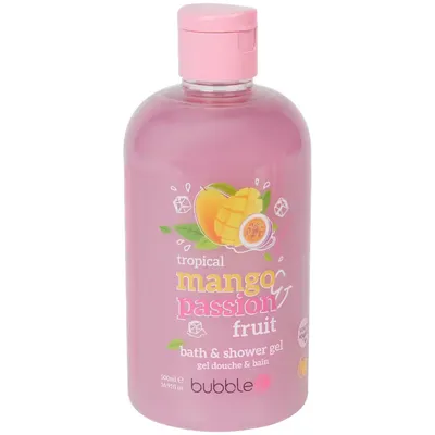 Bubble T Cosmetics Mango and Passion Fruit, Smoothie Bath and Shower Gel (Żel pod prysznic `Mango i owoc marakui`)