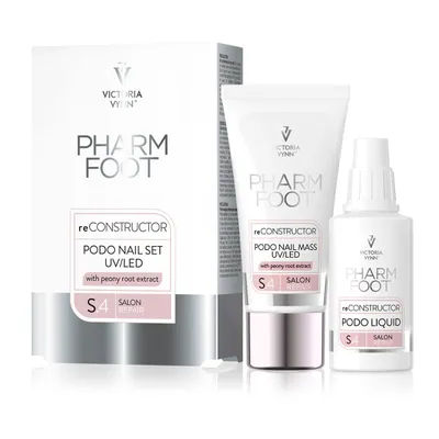 Victoria Vynn Pharm Foot reConstructor Podo Nail Set UV/LED (Masa akrylowo żelowa do rekonstrukcji płytki paznokcia)