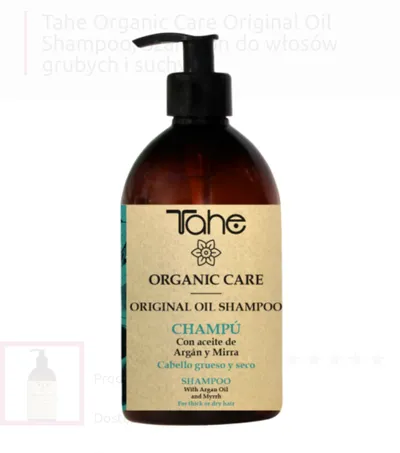 Tahe Organic Care, Original Oil Shampoo (Szampon do włosów grubych i suchych)