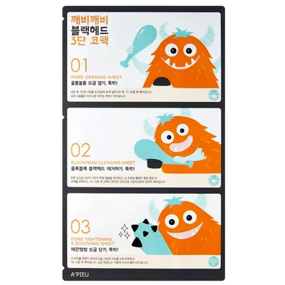 A'pieu Goblin Blackhead Nose Pack (Plastry oczyszczjące 3-stopniowe)