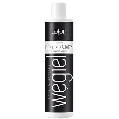 Loton Care & Styling, Węgiel, Szampon oczyszczający z aktywnym węglem