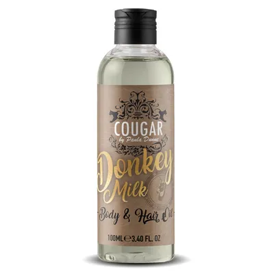 Cougar Donkey Milk Body & Hair Oil (Olejek z mlekiem oślim i olejkiem arganowym)