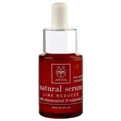 Apivita Natural Serum - Line Reducer with Resveratrol & Vitamin E (Przeciwzmarszczkowe serum z resweratrolem i witaminą E)