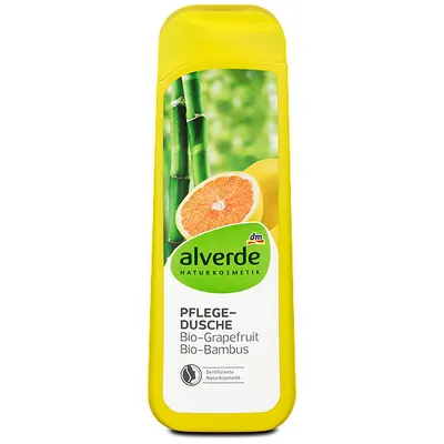 Alverde Pflegedusche Grapefruit Bambus (Żel pod prysznic z wyciągiem z grejpfruta i bambusa)