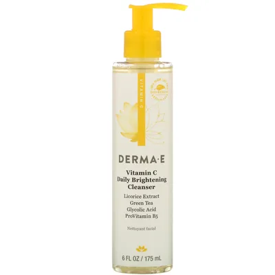 Derma E Vitamin C, Daily Brightening Cleanser (Rozjaśniający żel do mycia twarzy)