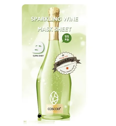 Coscodi Sparkling Wine Mask Sheet (Szampańska maseczka nawilżająca)