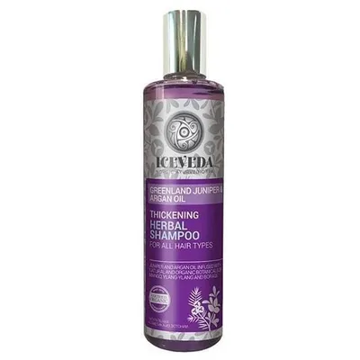 Iceveda Juniper & Argan Oil, Thickening Herbal Shampoo (Szampon ziołowy zwiększający objętość)