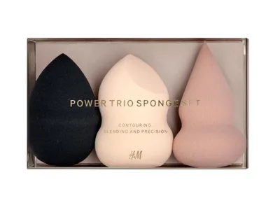 H&M Power Trio Sponge Set (Zestaw gąbek do makijażu)