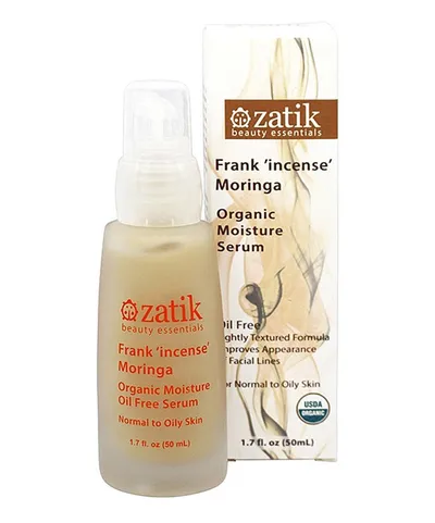 Zatik Beauty Essentials Frank `incense` Moringa, Organic Moisture Oil-Free Serum (Serum do twarzy)