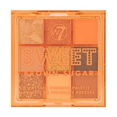 W7 Sweet Brown Sugar Pressed Pigment Palette (Paleta cieni do powiek)