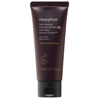 Innisfree Super Volcanic Clusters, Pore Clearing Clay Peel Off Mask (Oczyszczająca maseczka peel-off)