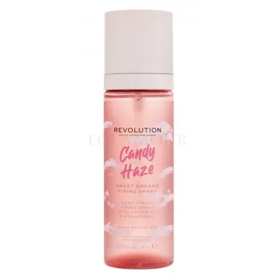 Revolution Beauty (Makeup Revolution) Candy Haze, Sweet Dreams Fixing Spray (Utrwalacz do makijażu z kwasem hialuronowym i ceramidami)