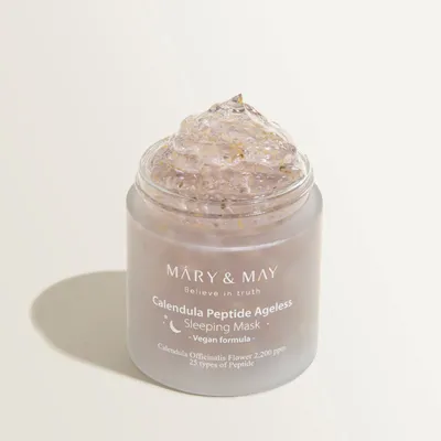 Mary & May Calendula Peptide Ageless Sleeping Mask (Łagodząco-ujędrniająca maska na noc)
