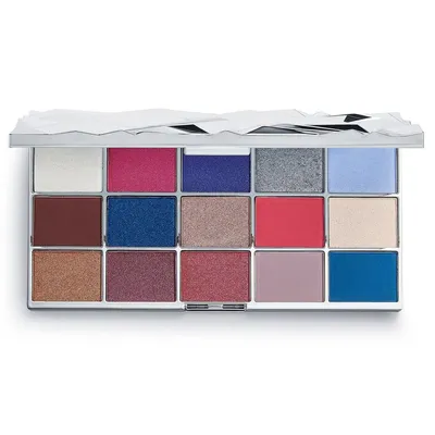 Revolution Beauty (Makeup Revolution) Glass Skin, Glass Mirror Eyeshadow Palette (Paleta 15 cieni do powiek)