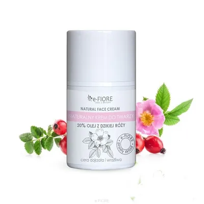 e-Fiore Naturalny krem do twarzy 20% olej z dzikiej róży