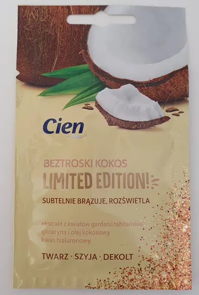 Cien Maseczka do twarzy `Beztroski kokos`