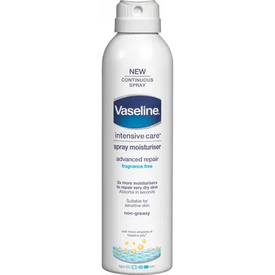 Vaseline Advanced Repair,  Fragrance Free Spray Moisturizer (Balsam do ciała w sprayu)