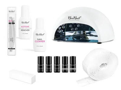 NeoNail Zestaw do samodzielnego wykonania manicure hybrydowego 11-elementowy