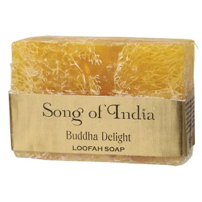 Song of India Buddha Delight Loofah Soap (Ręcznie robione mydło glicerynowe z pilingującą luffaą)