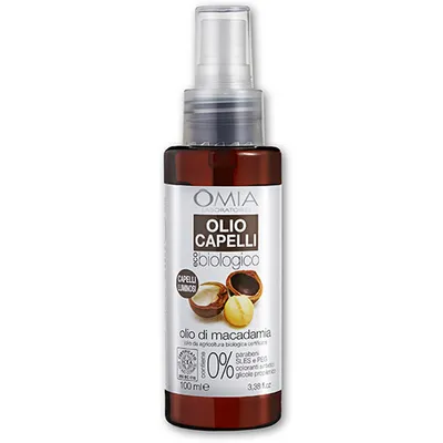 Omia Laboratoires Olio Capelli di Macadamia (Olej - spray do włosów z olejkiem z orzechów makadamia)