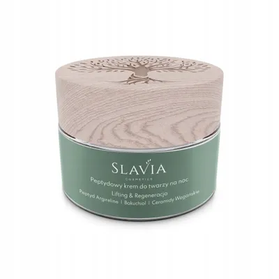 Slavia Cosmetics Peptydowy krem do twarzy na noc `Lifting & regeneracja`
