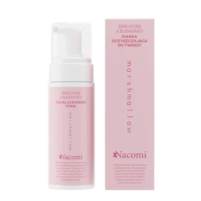 Nacomi Pore & Blemishes, Marshmallow, Facial Cleansing Foam (Oczyszczająca pianka do twarzy)