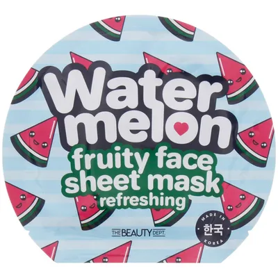 The Beauty Dept. Watermelon Fruity Face Sheet Mask Refreshing (Odświeżająca maseczka do twarzy w płachcie)